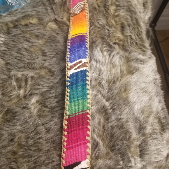 Australian Multicolour leather belt. - Picture 2 of 4